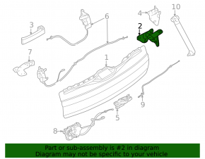 Петля двери багажника нижняя левая BMW X5 F15 14-18