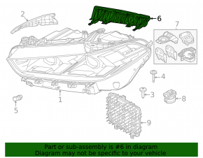 Кронштейн фары передний левый BMW X5 G05 24-26