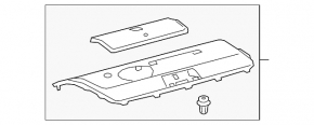 Raft spate Toyota Camry v70 18 - negru pentru difuzoare