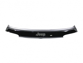 Накладка двери багажника Jeep Compass 17-21 под стеклом, с хром молдингом