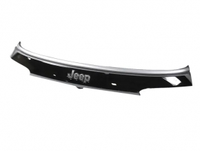 Накладка двери багажника Jeep Compass 17-21 под стеклом, с хром молдингом