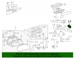 Управление подсветкой приборов Lexus GX470 03-09