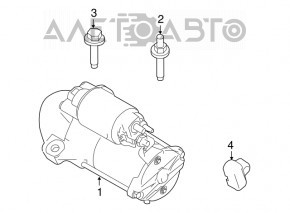 Стартер Lincoln MKX 16-18 3.7
