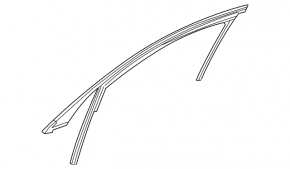 Уплотнитель стекла двери передней левой Mercedes C-class W205 15-21