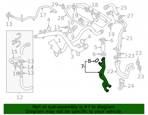 Teava sistem racire Audi Q7 4L 10-15 plastic