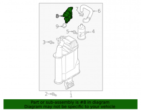 Клапан топливного абсорбера Audi A6 C8 19-21 2.0T, 3.0T