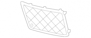 Grilă bara față dreapta Mercedes GL-class X166 13-16 pentru senzori de parcare, pachet AMG