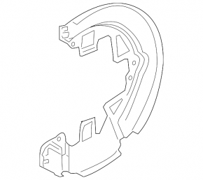 Capac disc de frână față stânga pentru Land Rover Range Rover Evoque 12-18