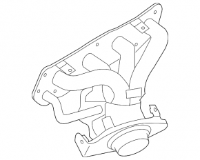 Коллектор выпускной Nissan Versa Note 13-18 1.6,ржавый