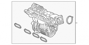 Коллектор впускной Honda Civic X FC 16-21 2.0