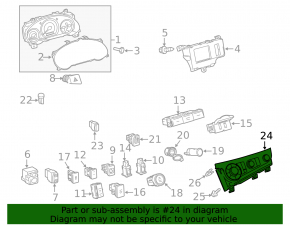Управление климат-контролем Toyota Sienna 11-15 серое