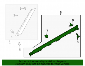 Prag stânga Mitsubishi Outlander 22-25