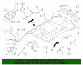 Ручка потолка передняя левая Infiniti QX50 19-25 черная