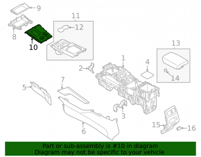 Накладка шифтера КПП Mitsubishi Outlander 22-26 черная