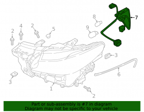 Проводка фары передней левой Mazda CX-9 16-23 LED