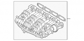 Коллектор впускной Audi A4 B9 17-25 2.0T DBPA