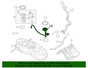 Датчик уровня топлива Mitsubishi Outlander 22-26 2.5 AWD
