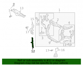Планка замка капота Lexus RX400h 06-08