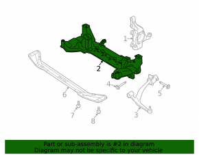 Подрамник передний Infiniti FX35 FX45 03-08 RWD