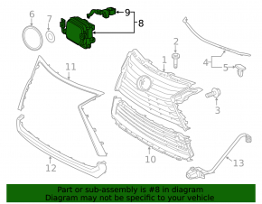 Радар круиз Lexus RX350 RX450h 16-19