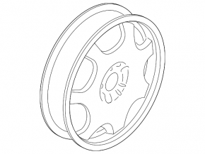 Запасное колесо докатка Ford Escape MK3 13-19 R17 165/70, литье