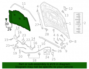 Izolarea capotei Audi Q7 16-