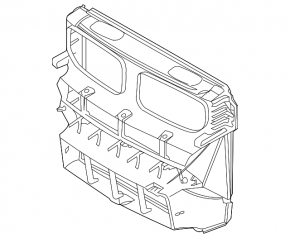 Deflector radiator BMW X6 E71 08-14 N54 55 N63