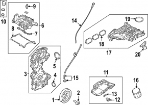 Baie ulei motor Nissan Rogue 25-26 1.5