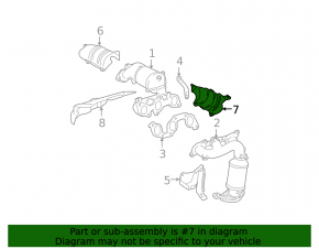 Защита катализатора передняя Lexus RX300 RX330 04-09