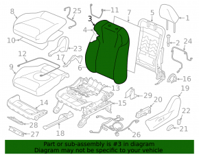 Scaunul șoferului pentru Subaru Forester 19- SK fără airbag, manual, negru cu gri