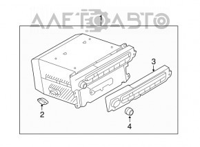 Панель управления CD Radio BMW X5 E70 07-13