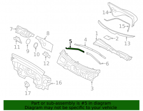 Распорка передних стоек правая Audi Q5 8R 09-17