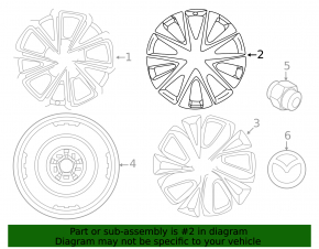Диск колесный R19 x 7J ET45 Mazda CX-5 22-25 хром, бордюрка