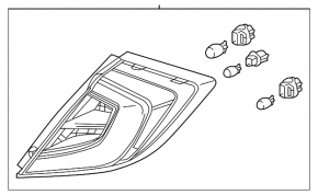 Stop aripă dreapta Honda Civic X FK 17-21 5D