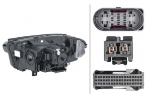 Фара передняя правая в сборе Mercedes H247 GLA 20-23 LED с уплотнителем