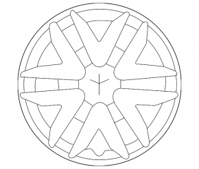 Колпак колесный R16 Toyota Sienna 04-10 под покрас