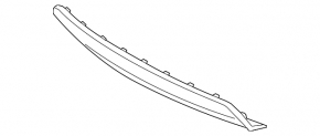 Губа заднего бампера Hyundai Sonata 11-15 hybrid