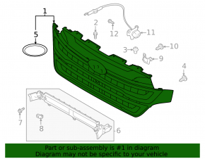 Grilă radiator Subaru Forester 25-26