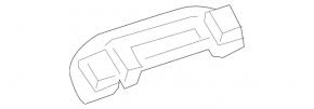 Ручка потолка задняя правая Mercedes GLS-class X166 13-19 серая
