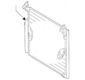 Radiatorul condensatorului de aer condiționat pentru Lexus GX470 03-09, nou, neoriginal, marca AVA