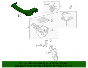 Воздухоприемник Nissan Rogue 21-21 2.5