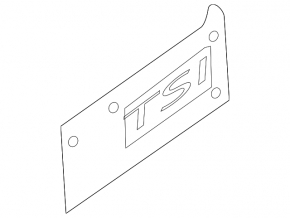 Эмблема надпись 2.0 T VW Tiguan 09-11