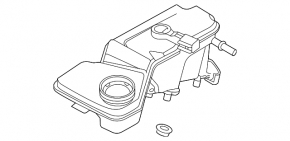 Бачок ГТЦ Volvo XC60 20-26 T8, B5, B6
