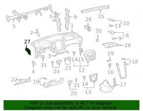 Воздуховод левый Lexus RX300 98-00