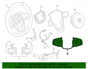 Кнопки управления на руле BMW X7 G07 19-22 хром