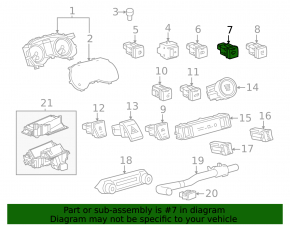 Кнопка подогрева зоны дворников Toyota Rav4 19-24