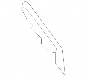Reflector bara spate dreapta pentru Mercedes GLS 17-19 AMG (pachet)