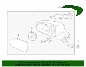 Крышка зеркала левая Ford Fusion mk5 13-20 под поворотник