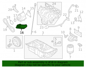 Маслоприемник ДВС Ford Escape 13-19 2.5