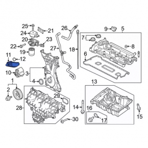 Маслоприемник ДВС Ford Escape 13-19 2.5